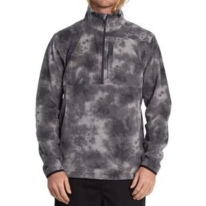 Billabong Men's Pewter Boundary Mock Lite HalfZip Polar Fleece Sweatshirt Size L